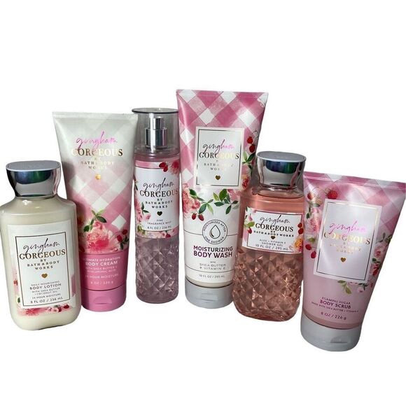 Bath and Body Works GINGHAM GORGEOUS 6 PC Set - Picture 1 of 8
